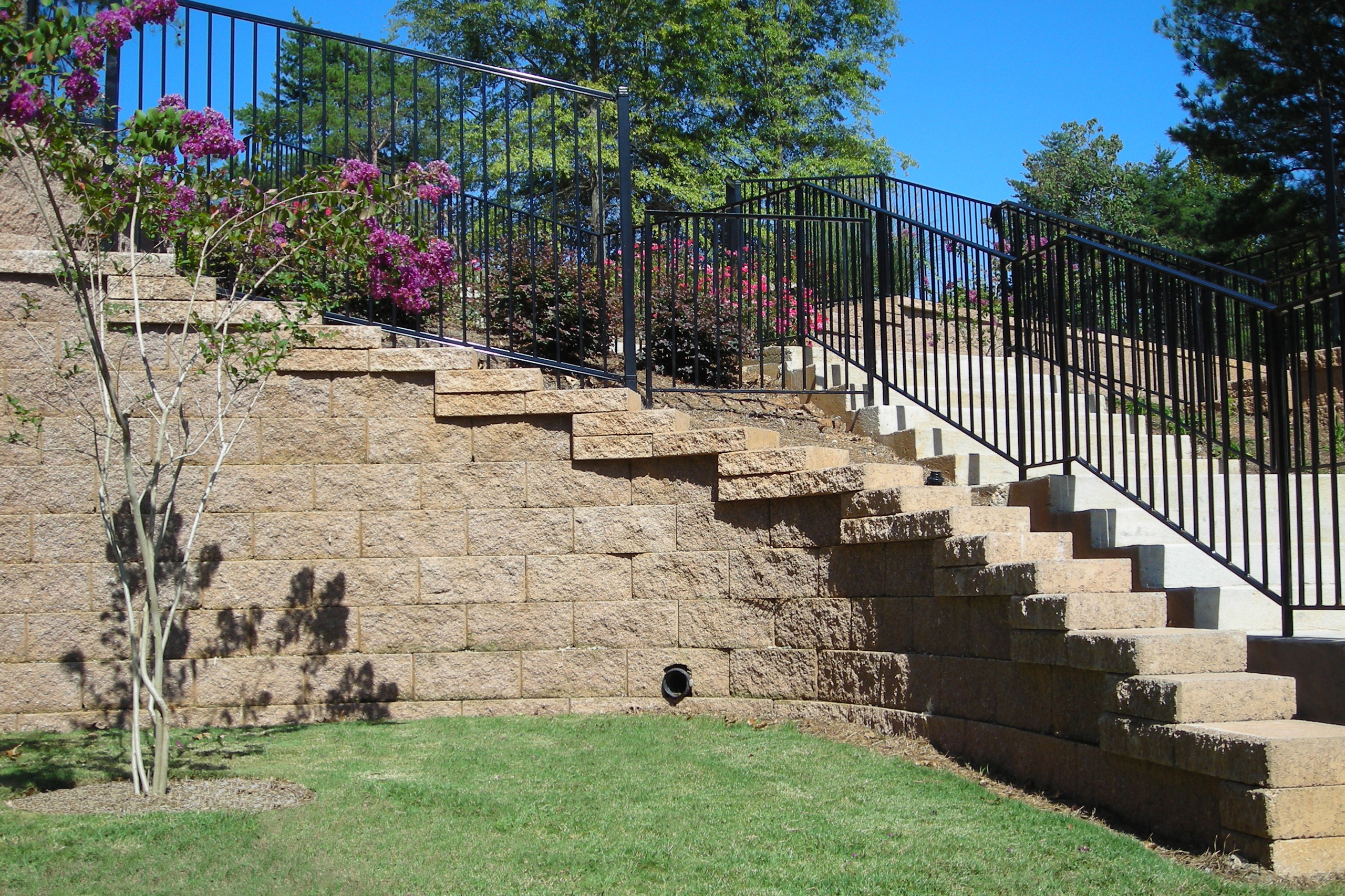 Trinity retaining wall project